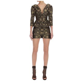 ALEXANDER MCQUEEN, Jacket, Bee Jacquard Off-Shoulder Jacket