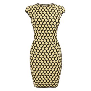 ALEXANDER MCQUEEN, Mini Dress, 3D Honeycomb Mesh Jacquard Mini-Dress