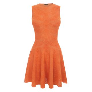 ALEXANDER MCQUEEN, Mini Dress, Dragonfly Spine Lace Jacquard Circle Mini-Dress 