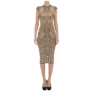 ALEXANDER MCQUEEN, Pencil Dress, Dragonfly Wing Jacquard Pencil Dress