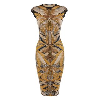 ALEXANDER MCQUEEN, Pencil Dress, Dragonfly Jacquard Pencil Dress
