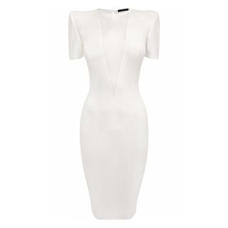 ALEXANDER MCQUEEN, Pencil Dress, V-Panel Knit Pencil Dress 
