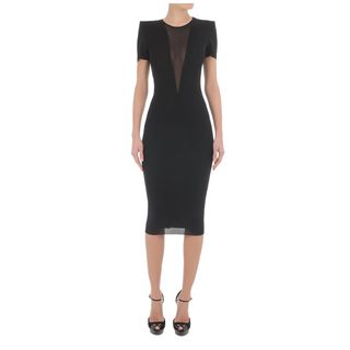 ALEXANDER MCQUEEN, Pencil Dress, V-Panel Knit Pencil Dress 