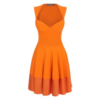 ALEXANDER MCQUEEN, Mini Dress, Exposed Bustier Mini-Dress