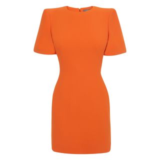 ALEXANDER MCQUEEN, Mini Dress, Cape Shoulder Mini-Dress