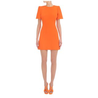 ALEXANDER MCQUEEN, Mini Dress, Cape Shoulder Mini-Dress