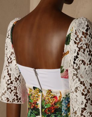 WALLPAPER PRINT CORSET DRESS - Short dresses - Dolce&Gabbana - Winter 2014 WALLPAPER PRINT CORSET DRESS - Short dresses - Dolce&Gabbana - Winter 2014