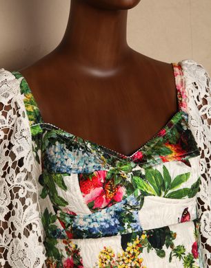 WALLPAPER PRINT CORSET DRESS - Short dresses - Dolce&Gabbana - Winter 2014 WALLPAPER PRINT CORSET DRESS - Short dresses - Dolce&Gabbana - Winter 2014