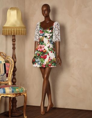 WALLPAPER PRINT CORSET DRESS - Short dresses - Dolce&Gabbana - Winter 2014 WALLPAPER PRINT CORSET DRESS - Short dresses - Dolce&Gabbana - Winter 2014