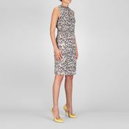 Studded Trompe L'Oeil Silk Printed Dress - Dress - BOTTEGA VENETA - PE13 - 1359