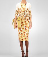 Bottega Veneta® Crepe Tulip Print Dress Bottega Veneta® Crepe Tulip Print Dress