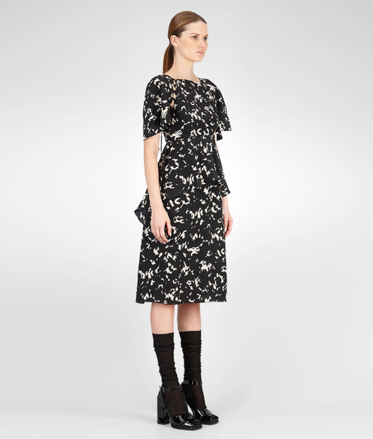 BOTTEGA VENETA - Silk Falling Leaves Print Dress