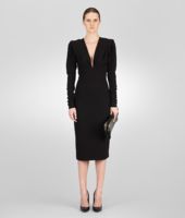 Bottega Veneta® Nero Crepe Japponaise Dress Bottega Veneta® Nero Crepe Japponaise Dress
