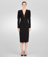 Bottega Veneta® Nero Crepe Japponaise Dress Bottega Veneta® Nero Crepe Japponaise Dress