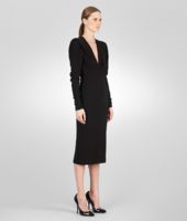 Bottega Veneta® Nero Crepe Japponaise Dress Bottega Veneta® Nero Crepe Japponaise Dress