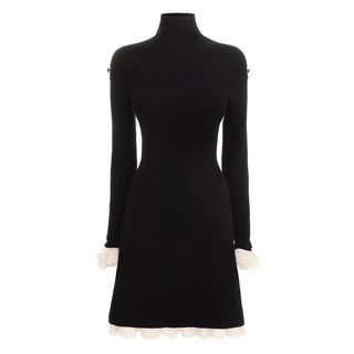 ALEXANDER MCQUEEN, Mini Dress, Silk Ruffle Dress