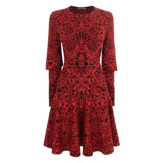 ALEXANDER MCQUEEN, Mini Dress, Glory Jacquard Knit Dress
