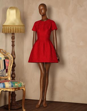 SILK BROCADE MINI DRESS - Short dresses - Dolce&Gabbana - Winter 2014 SILK BROCADE MINI DRESS - Short dresses - Dolce&Gabbana - Winter 2014