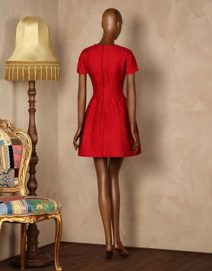 SILK BROCADE MINI DRESS - Short dresses - Dolce&Gabbana - Winter 2014 SILK BROCADE MINI DRESS - Short dresses - Dolce&Gabbana - Winter 2014