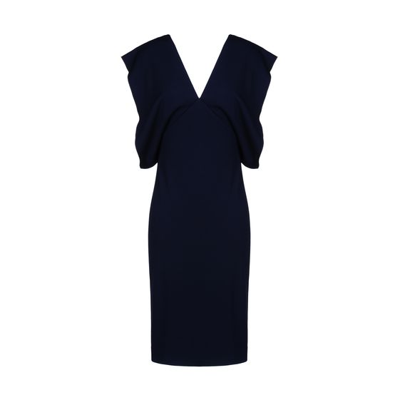 Stella McCartney, Drapiertes Kleid mit V-Ausschnitt
