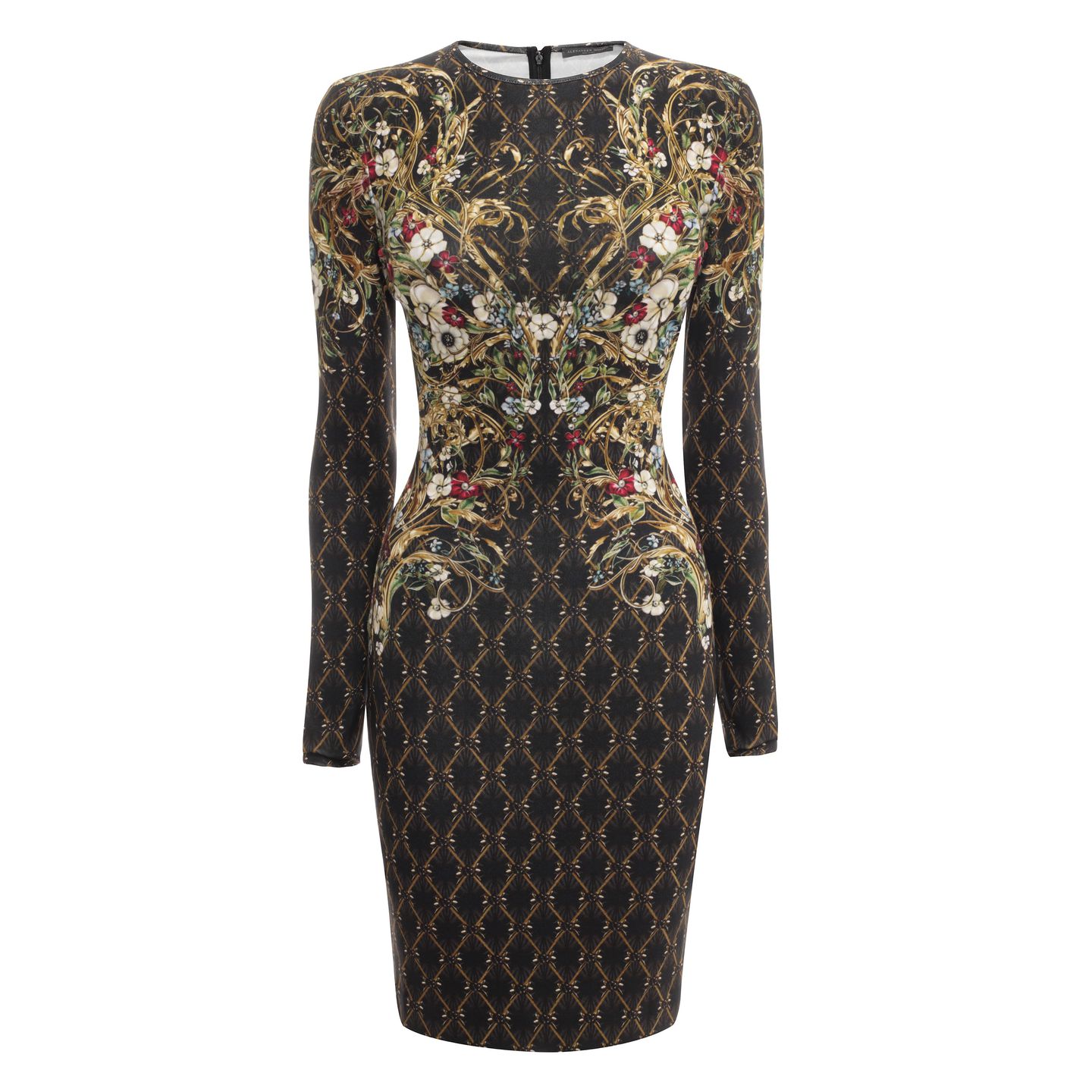 Rhombic Floral Print Jersey Dress
Alexander McQueen, Rhombic Floral Print Jersey Dress