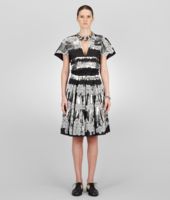 Bottega Veneta® Nero Pearl Lace Embroidered Light Cotton Dress Bottega Veneta® Nero Pearl Lace Embroidered Light Cotton Dress