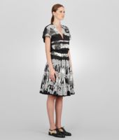 Bottega Veneta® Nero Pearl Lace Embroidered Light Cotton Dress Bottega Veneta® Nero Pearl Lace Embroidered Light Cotton Dress