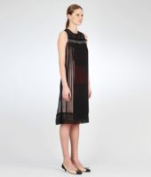 Bottega Veneta® Kleid aus Seide mit bestickten Fransen Multicolor Bottega Veneta® Kleid aus Seide mit bestickten Fransen Multicolor