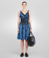 Bottega Veneta® Electrique Nero Lace Embroidered Light Cotton Dress Bottega Veneta® Electrique Nero Lace Embroidered Light Cotton Dress