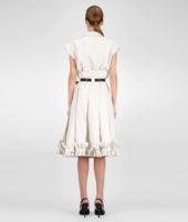 Bottega Veneta® KLEID AUS VEREDELTER RAMIE-BAUMWOLLE MIST NERO Bottega Veneta® KLEID AUS VEREDELTER RAMIE-BAUMWOLLE MIST NERO