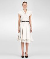 Bottega Veneta® KLEID AUS VEREDELTER RAMIE-BAUMWOLLE MIST NERO Bottega Veneta® KLEID AUS VEREDELTER RAMIE-BAUMWOLLE MIST NERO