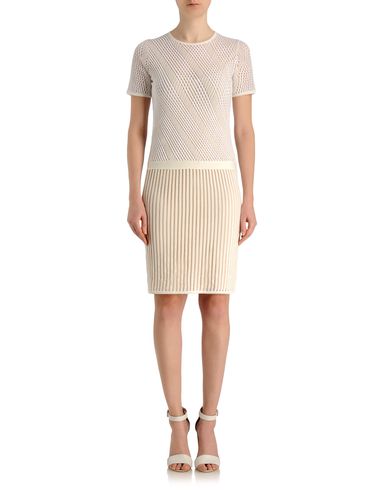 Double layer argyle knit dress