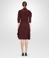 Bottega Veneta® AUBERGINE WASHED POLYESTER LEATHER EMBROIDERED DRESS Bottega Veneta® AUBERGINE WASHED POLYESTER LEATHER EMBROIDERED DRESS