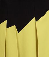 Bottega Veneta® TEINT NERO NEW CHARTREUSE CREPE JAPONAISE DRESS Bottega Veneta® TEINT NERO NEW CHARTREUSE CREPE JAPONAISE DRESS