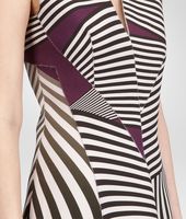 Bottega Veneta® DARK MIST NERO MONALISA OPTICAL PRINT TECHNICAL CREPE DRESS Bottega Veneta® DARK MIST NERO MONALISA OPTICAL PRINT TECHNICAL CREPE DRESS