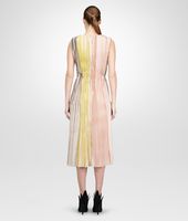 Bottega Veneta® TEINT BURNED RED MULTICOLOR PLISSE POLYESTER DRESS Bottega Veneta® TEINT BURNED RED MULTICOLOR PLISSE POLYESTER DRESS
