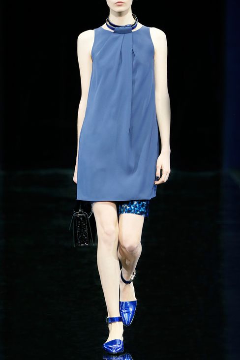 ショートドレス レディース Emporio Armani - ドレス ツイル製 ネックレス付き Emporio Armaniオフィシャルオンラインストア