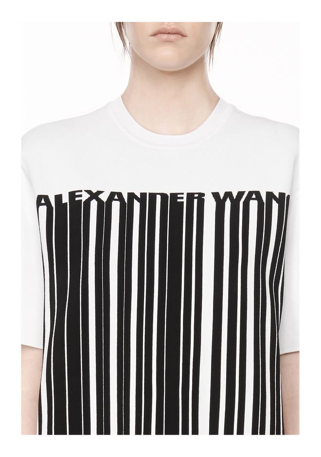 BARCODE LOGO DRESS Short Dress Alexander Wang Official Site