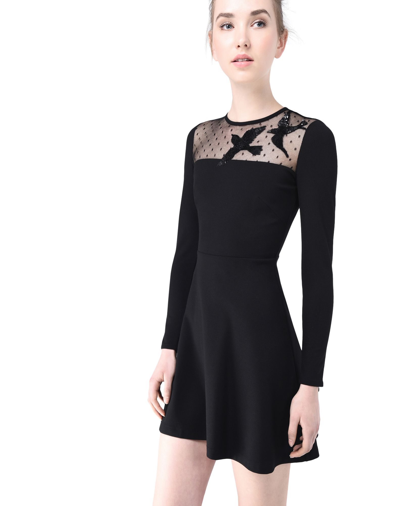 REDValentino Dazzling Birds Embroidered Jersey Dress - Dress for Women | REDValentino E-Store