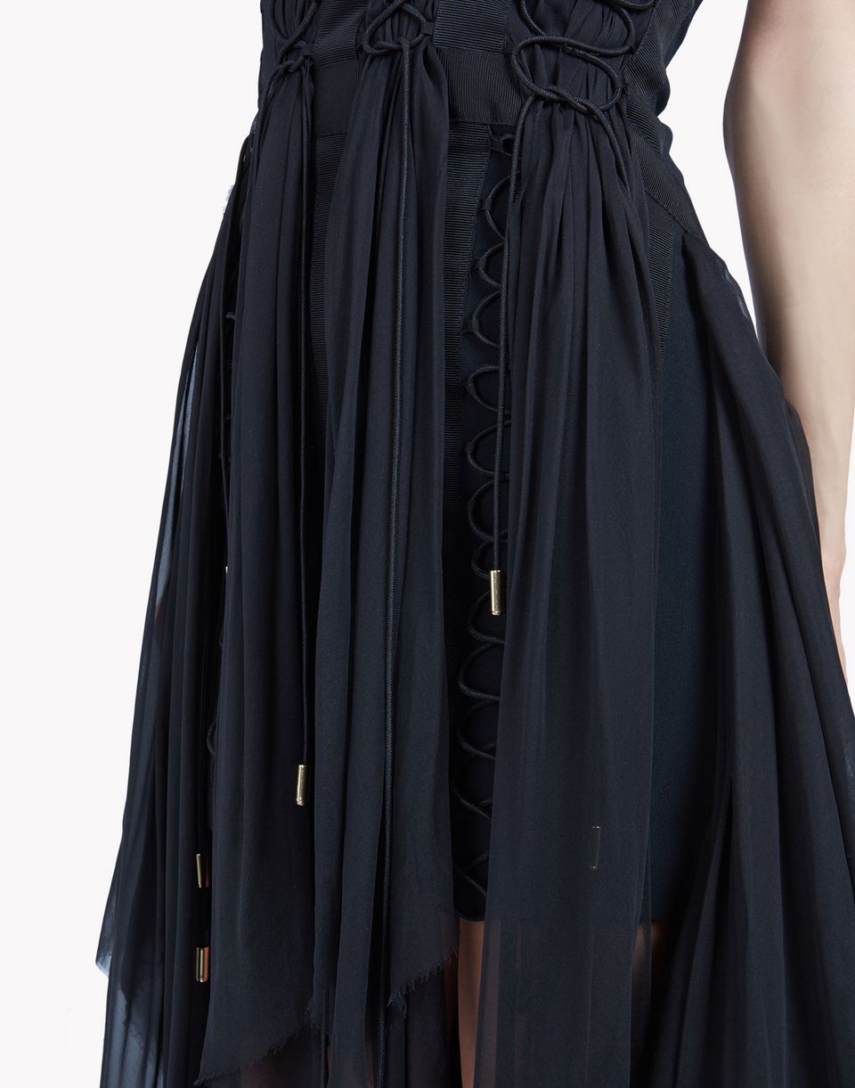 Parachute Laced Up Dress Robe Longue Femme Dsquared2 boutique en