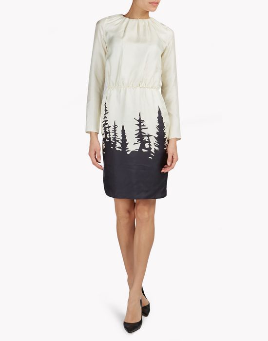 forest silk dress dresses Woman Dsquared2