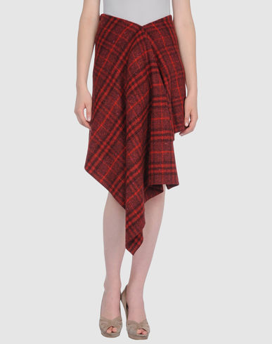 burberry tartan pleated skirt