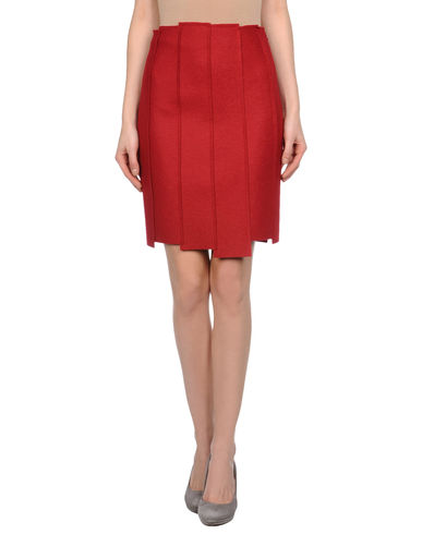ZOOM JIL SANDER NAVY - Knee length skirt