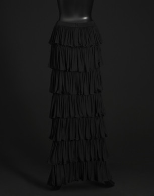 Tiered jersey maxi skirt - Long skirts - Dolce&Gabbana - Summer 2014 Tiered jersey maxi skirt - Long skirts - Dolce&Gabbana - Summer 2014