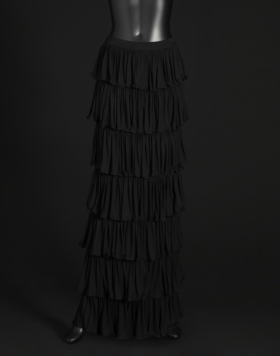 Tiered jersey maxi skirt - Long skirts - Dolce&Gabbana - Summer 2014 Tiered jersey maxi skirt - Long skirts - Dolce&Gabbana - Summer 2014