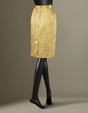 BROCADE PENCIL SKIRT - Knee length skirts - Dolce&Gabbana - Winter 2014 BROCADE PENCIL SKIRT - Knee length skirts - Dolce&Gabbana - Winter 2014
