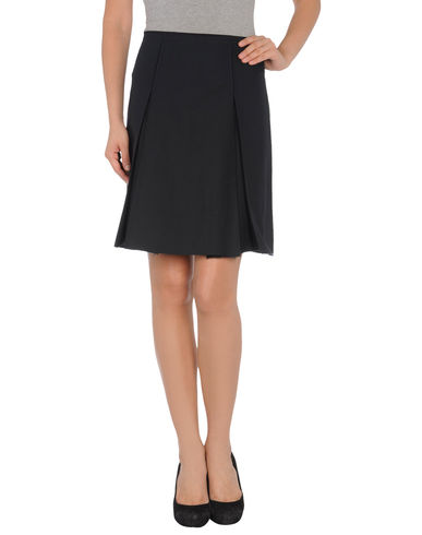 ZOOM JIL SANDER NAVY - Knee length skirt