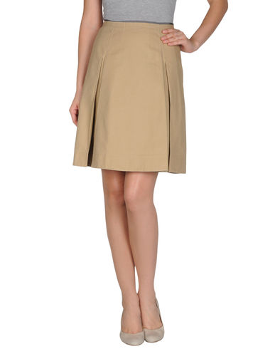 ZOOM JIL SANDER NAVY - Knee length skirt
