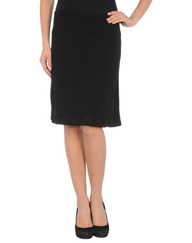ZOOM JIL SANDER NAVY - Knee length skirt
