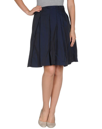 ZOOM JIL SANDER NAVY - Knee length skirt